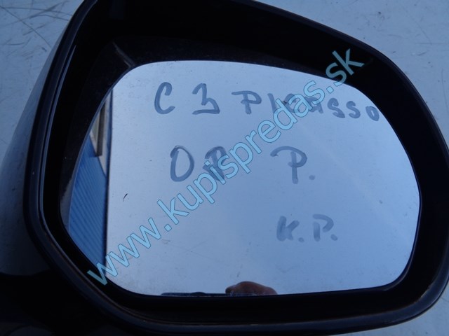 pravé spätné zrkadlo na citroen c3 picasso, 4604-400-08